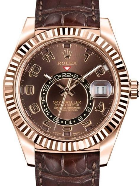 rolex sky-dweller 326135 chocolate|rolex sky dweller retail price.